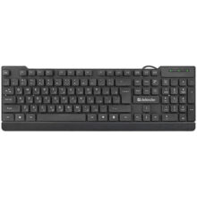 კლავიატურა Defender Element HB-190 Slim Wired Keyboard Black
