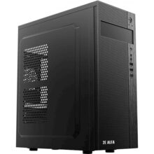 კომპიუტერის ქეისი 2E Computer case ALFA (E185) MidT,2xUSB2.0,1xUSB3.0, steel (side panel), without PSU, black
