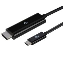 კაბელი 2Е Cable USB-C - HDMI (AM/AM), 1.8m, black