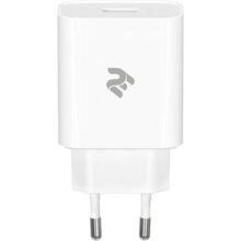 დამტენი ადაპტერი 2Е Wall Charger USB-C PD3.0 DC5V/3A, Max 20W, white
