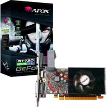 ვიდეო ბარათი AFOX Videocard  GeForce GT730 4GB DDR3 128Bit DVI-HDMI-VGA Low profile