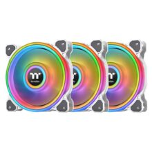 ქულერი Thermaltake Riing Quad 14 RGB Radiator Fan White TT Premium Edition 3Pc