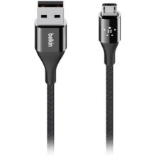კაბელი Belkin PREMIUM KEVLAR CABLE, MICRO-USB,4',Black